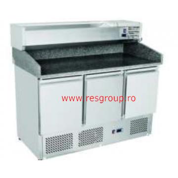 Masa pizza cu vitrineta ingrediente ESL3852 & VRX1400