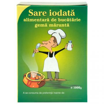 Sare iodata alimentara de bucatarie gema marunta