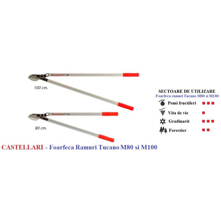 Foarfeca ramuri Tucano profesionala Castellari 80 cm