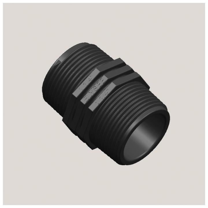 Niplu PS 1/2" x 1/2"
