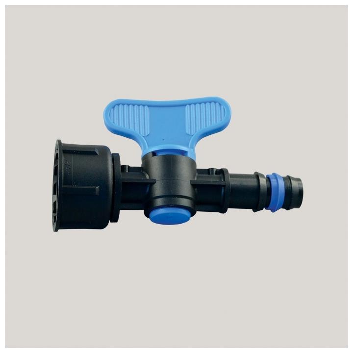 Robinet pentru tub de picurare cu FI 16 mm x 3/4
