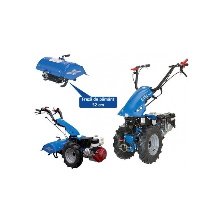 Motocultor BCS 615L MAX Honda 5 CP cu freza de 52 cm