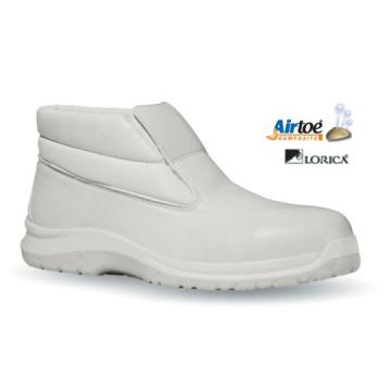 Ghete albe Shine S2 fara sireturi, cu bombeu ceramic