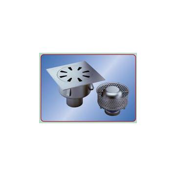 Sifoane de pardoseala patrate din inox