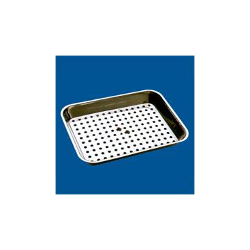 Tavi inox pentru prezentarea carnii in vitrine frig