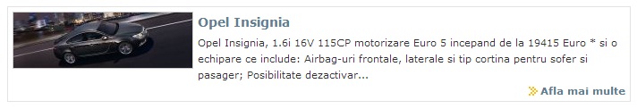 Promotii Opel