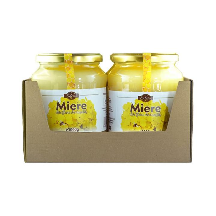 Miere de rapita Edesia - borcan 1000g, 4 borcane