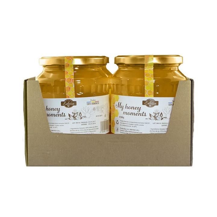 Indulcitor cu miere My honey moments, 4 borcane x 1000g