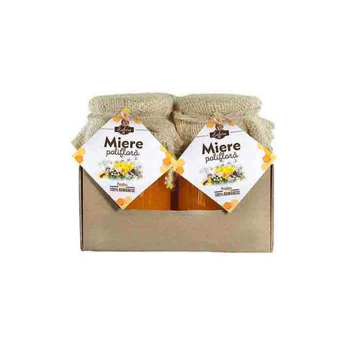 Miere poliflora Edesia borcan 400g., 6 borcane