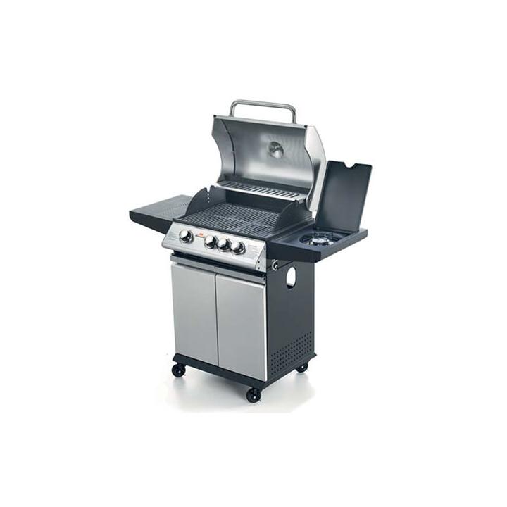 Gratar pe gaz cu 3 arzatoare din inox