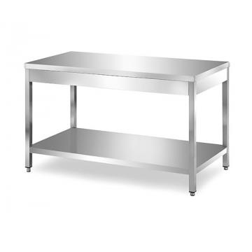 Masa inox cu polita 600 mm