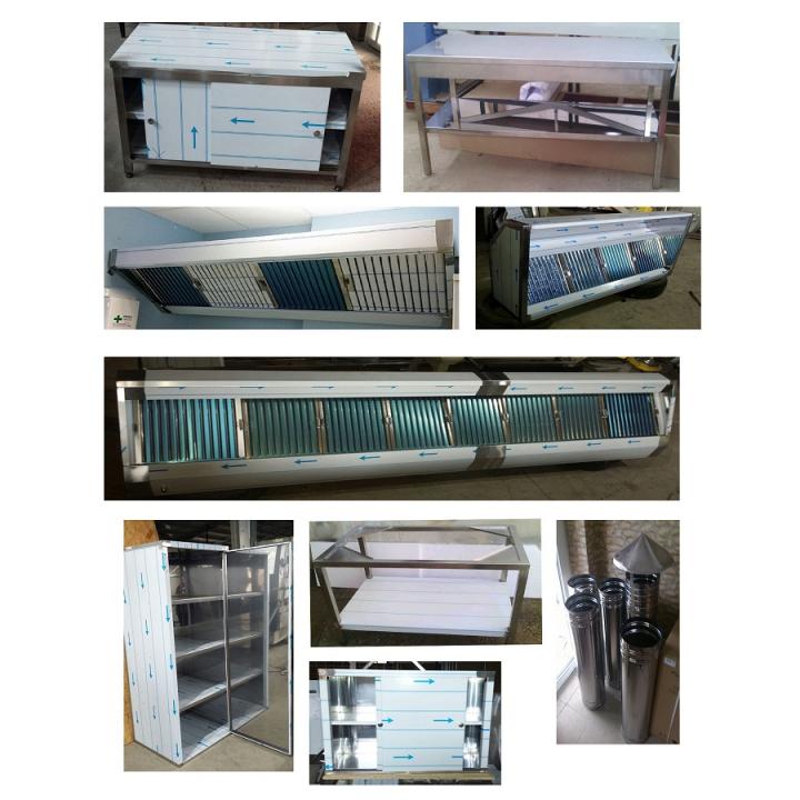 Dulapuri inox, rastele, mese, hote din inox