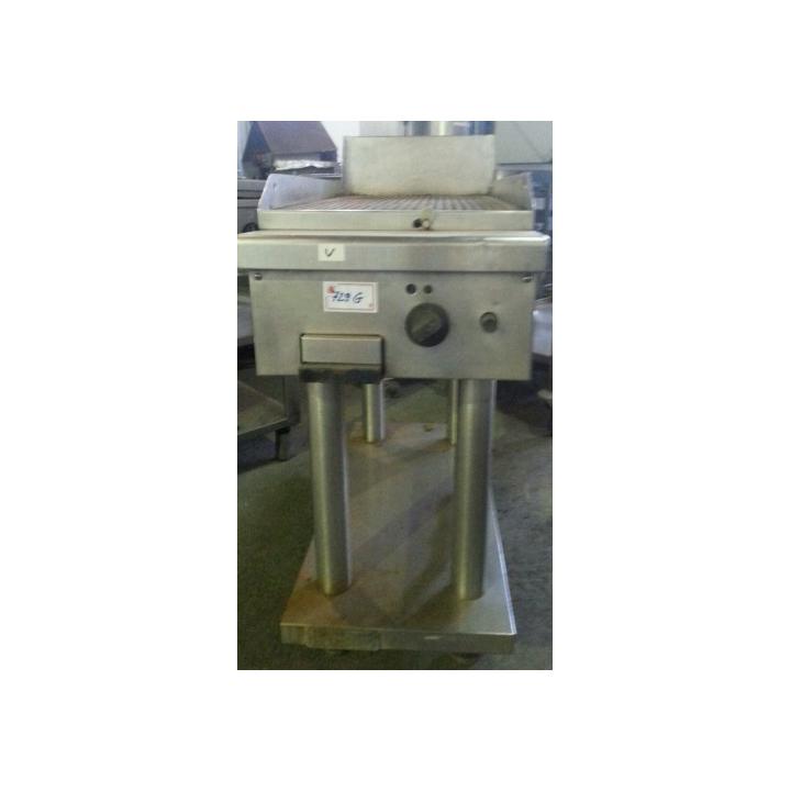 Gratar inox gaz placa striata cu suport second hand