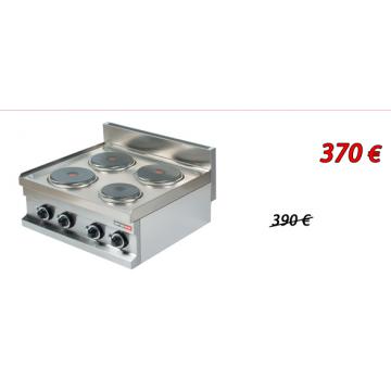 Masina de gatit cu 4 plite rotunde de banc