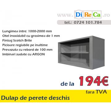 Dulap de perete din inox deschis