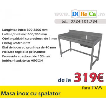 Masa inox cu spalator