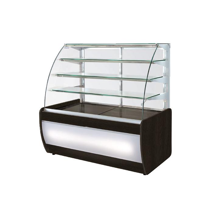 Vitrina frigorifica cofetarie 1020 mm cu sticla curbata