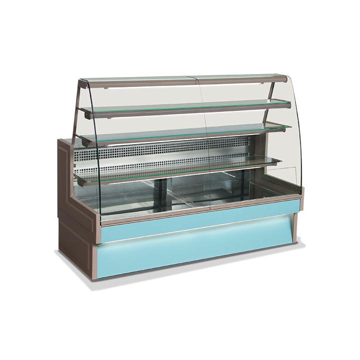 Vitrina frigorifica orizontala 1030 mm cu sticla curbata