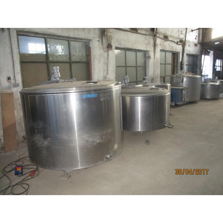 Rezervor inox lapte Alfa Laval 1400 litri