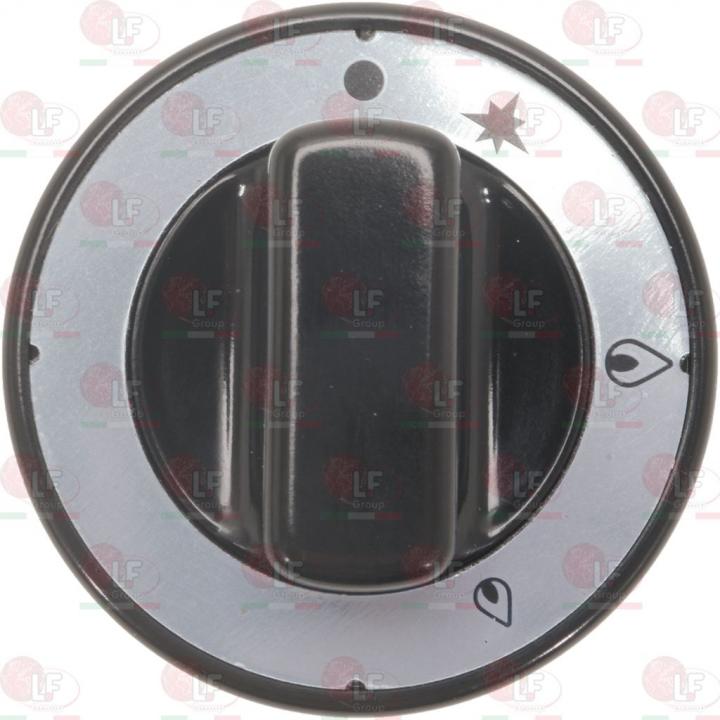 Buton aragaz negru diametru 70 mm