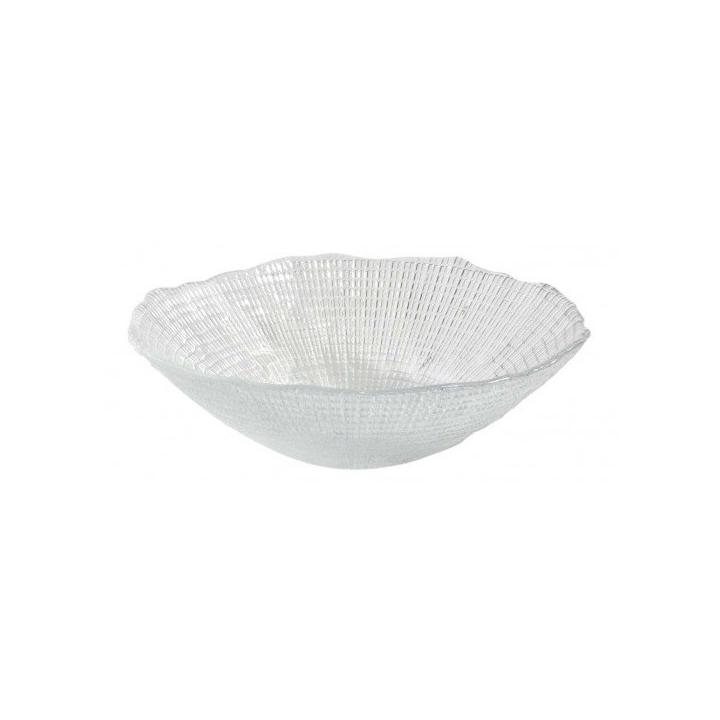 Bol sticla Eternity, diam 17 xH6 cm