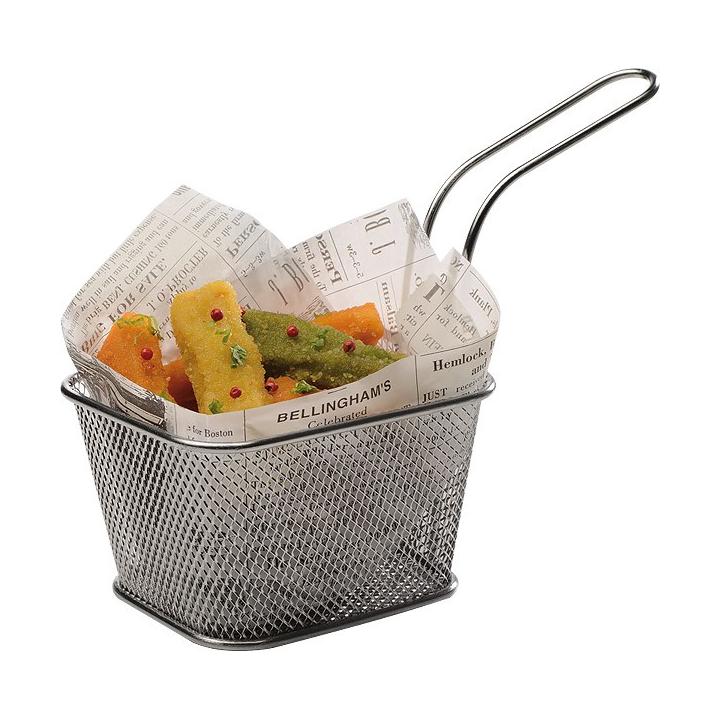 Cos mini-fry din inox, 13.5x10.5 cm