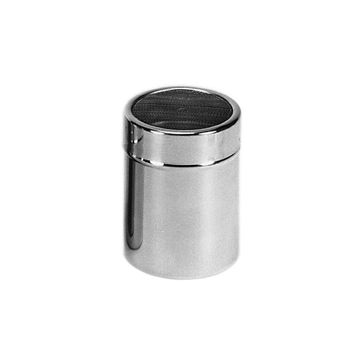 Cutie inox cu sita pentru zahar pudra, 300 ml