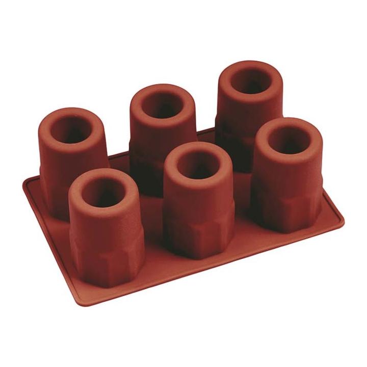 Forma silicon pentru 6 pahare shot, din gheata; 20x14xH7 cm