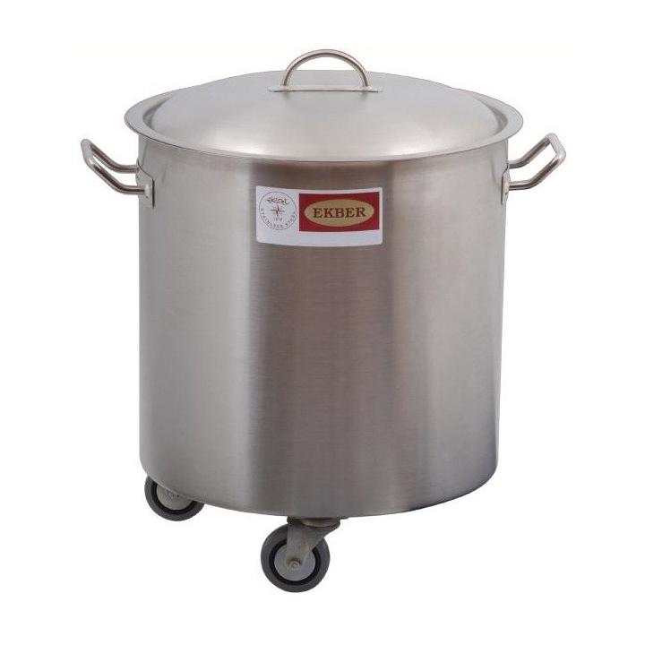 Recipient inox pentru deseuri cu capac, 36 litri