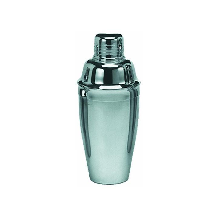 Shaker inox lucios pentru cocktail-uri, 0.65 litri