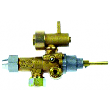 Robinet gaz PEL21S, echipat complet fixare pe teava - MKN