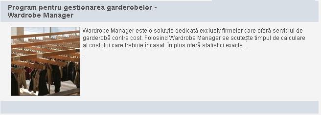 Solutii software pentru inchirieri, depozite, garderobe si altele