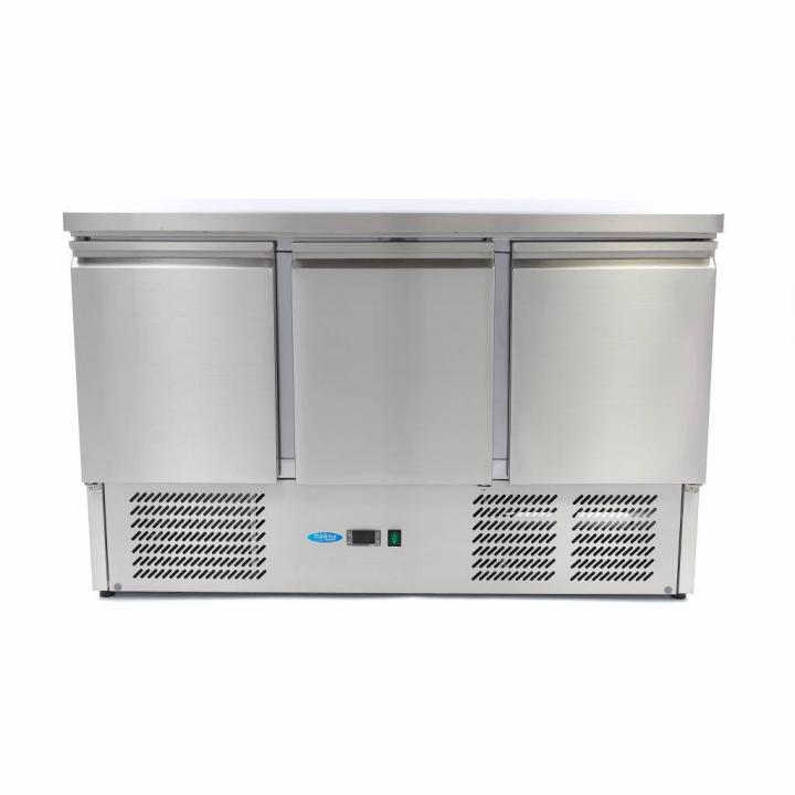Masa rece inox cu 3 usi Maxima SAL903, motor jos