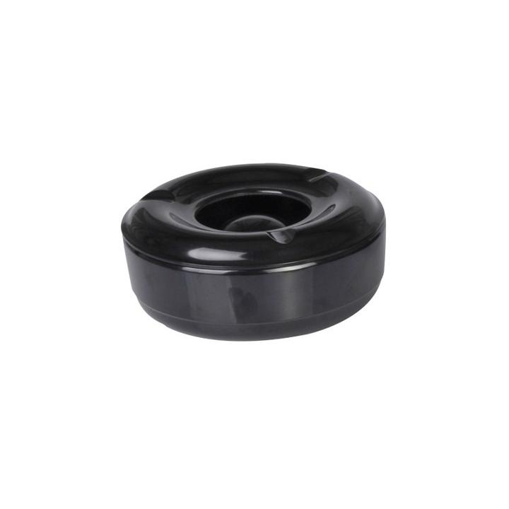 Scrumiera Hendi, neagra, melamina 146 mm