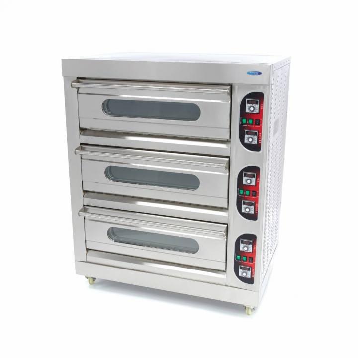 Cuptor electric pizza cu 3 camere, 3 x 5 pizza