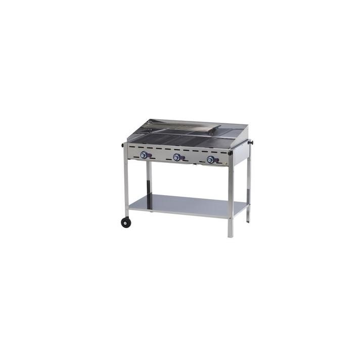 Grill barbecue cu 3 arzatoare Green Fire 149591