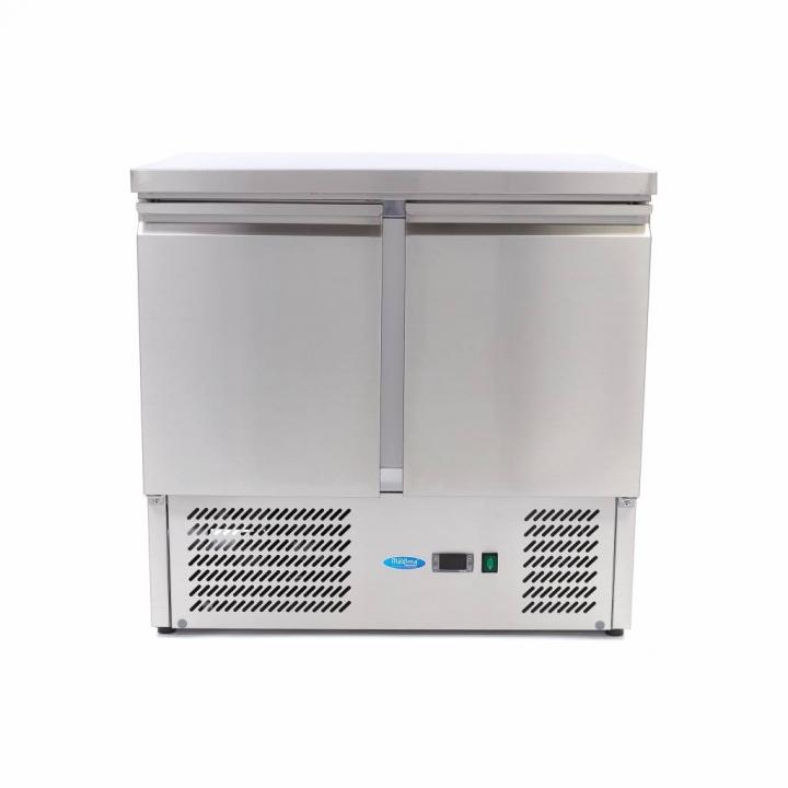 Masa rece inox 2 usi Maxima SAL901, capacitate 257litri