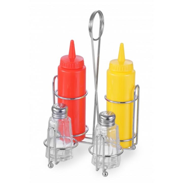 Set ustensile condimente Hendi, 148x140x(H)250 mm, 2x350 ml