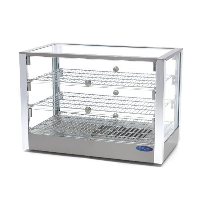 Vitrina calda patiserie 3 rafturi, capacitate 115L