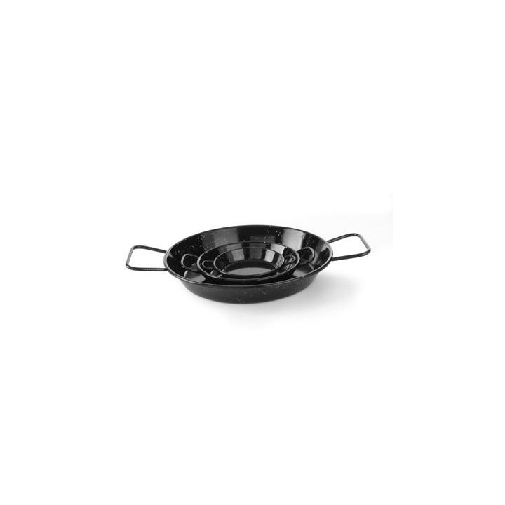 Tigaie emailata pentru paella Hendi, 2 manere, 240 mm
