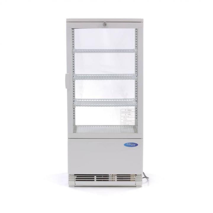 Vitrina rece prezentare Maxima 78L White, 180w