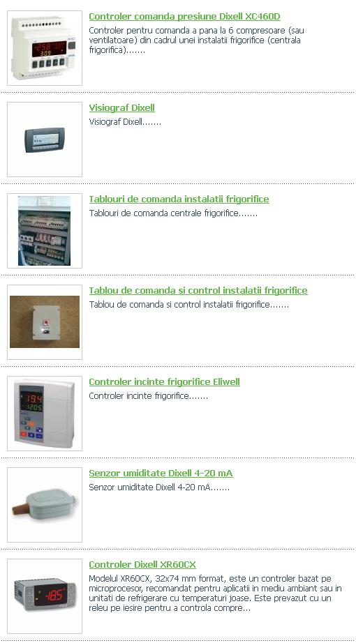 Automatizari frigorifice