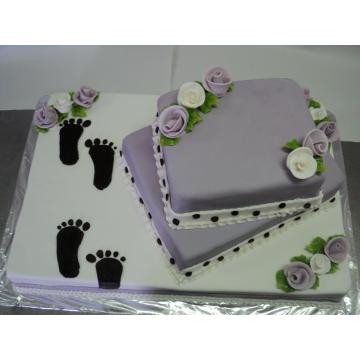 Tort 2 in 1 nunta si botez