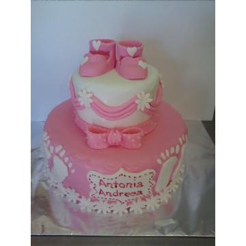 Tort botez cu botosei