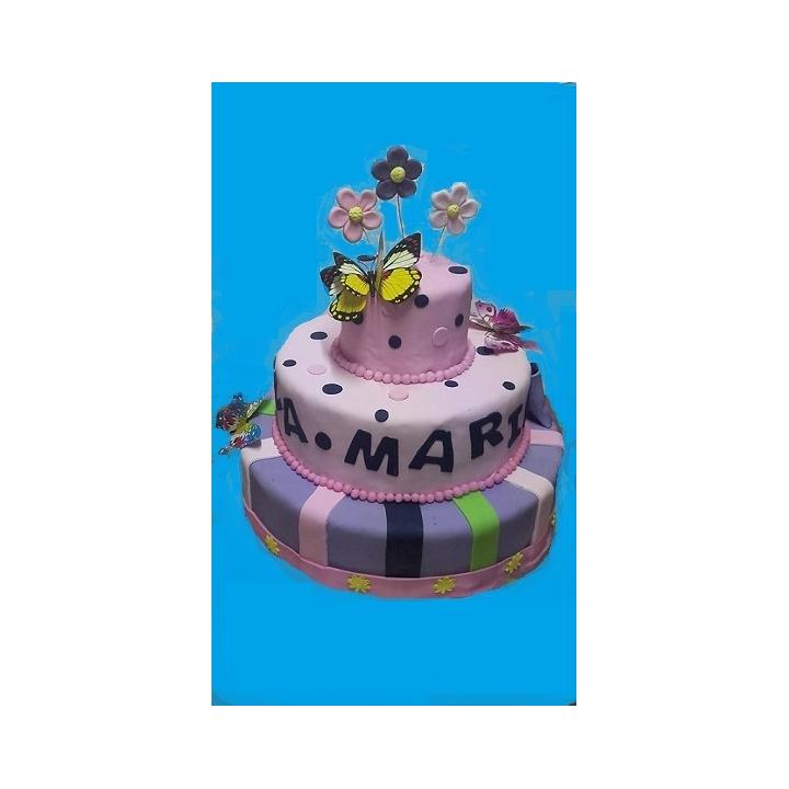 Tort botez cu margarete