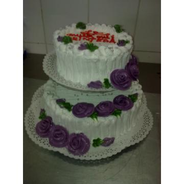 Tort nunta decor trandafiri