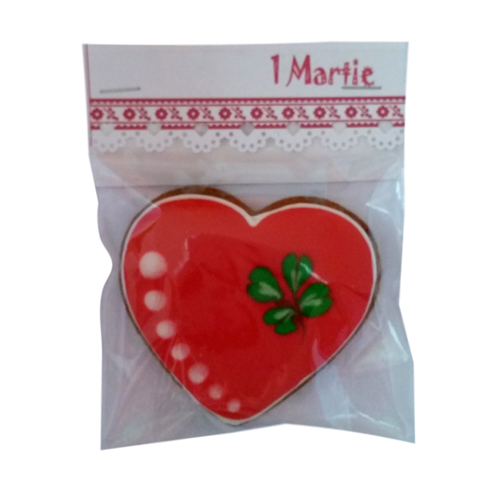 Martisor inima cu trifoi