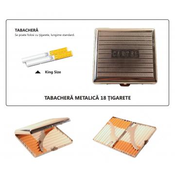 Tabachera metalica 18 tigarete