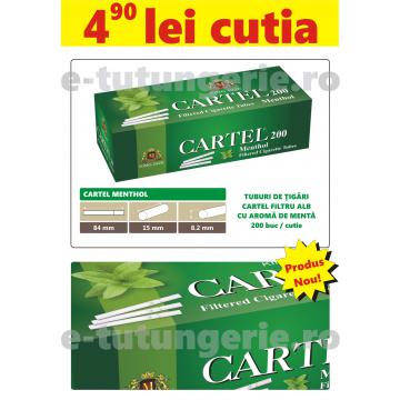 Tuburi de tigari - Cartel Menthol 200