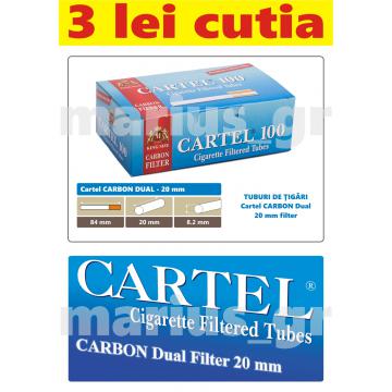 Tuburi de tigari cu filtru Cartel Carbon 100